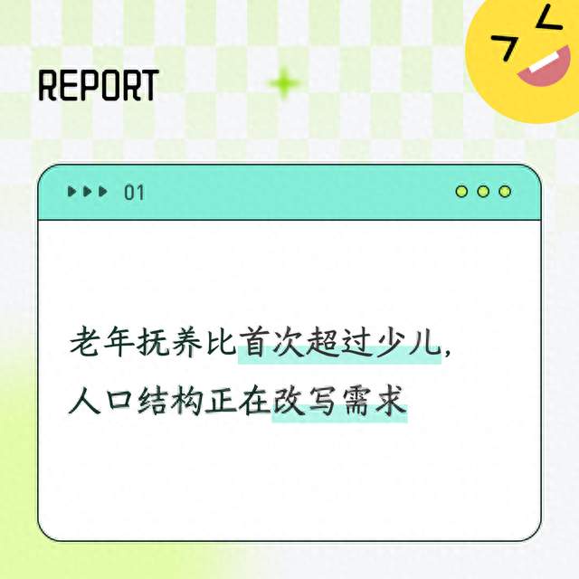 老年抚养比首次超过少儿，人口结构正在改写需求