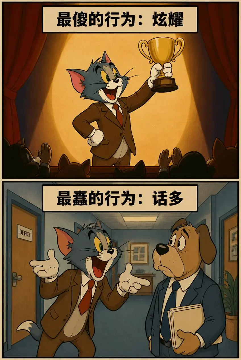汤姆猫职场生存图鉴：从炫耀到爱己的6重境界