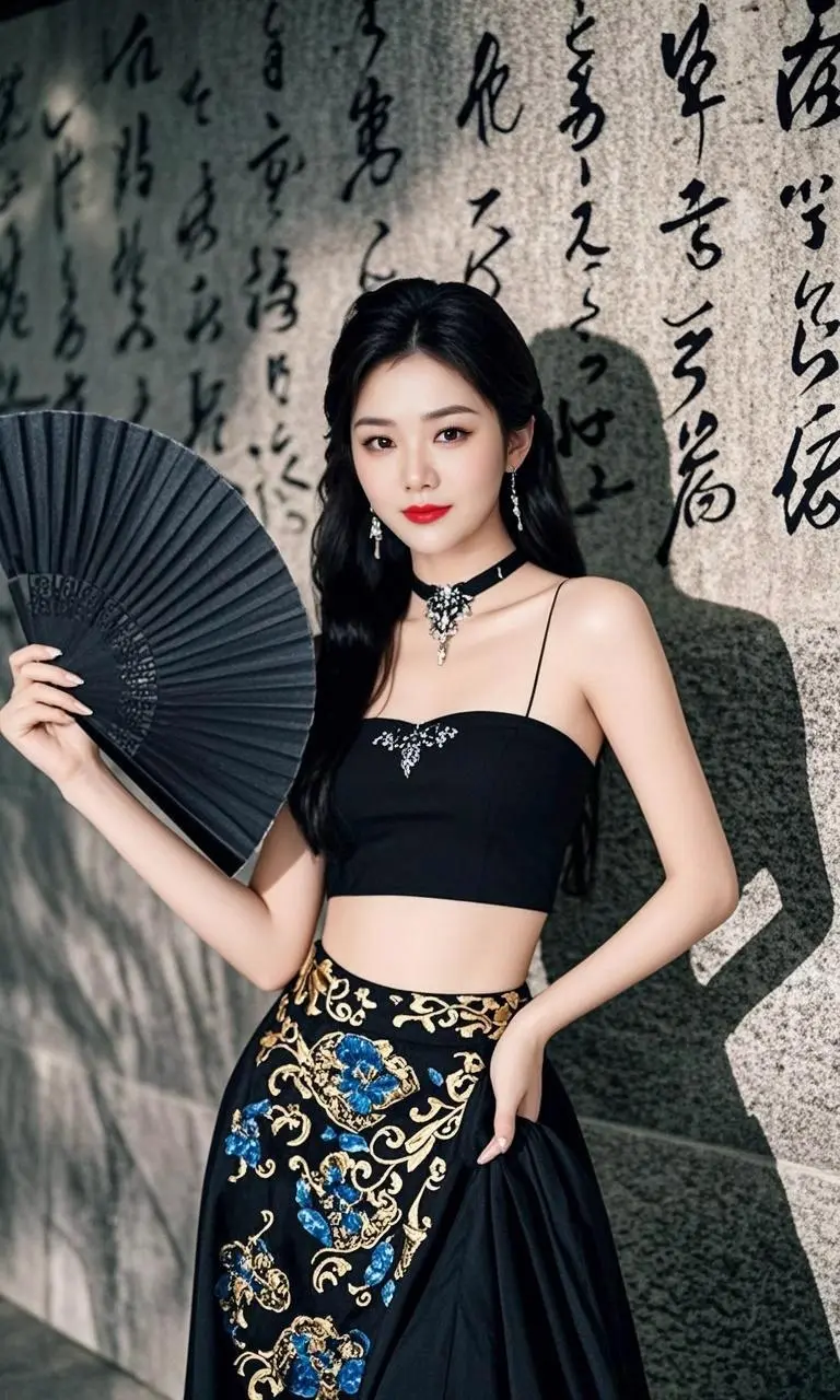 AI墨韵佳人 万能的 甜美可爱女孩 甜美写真