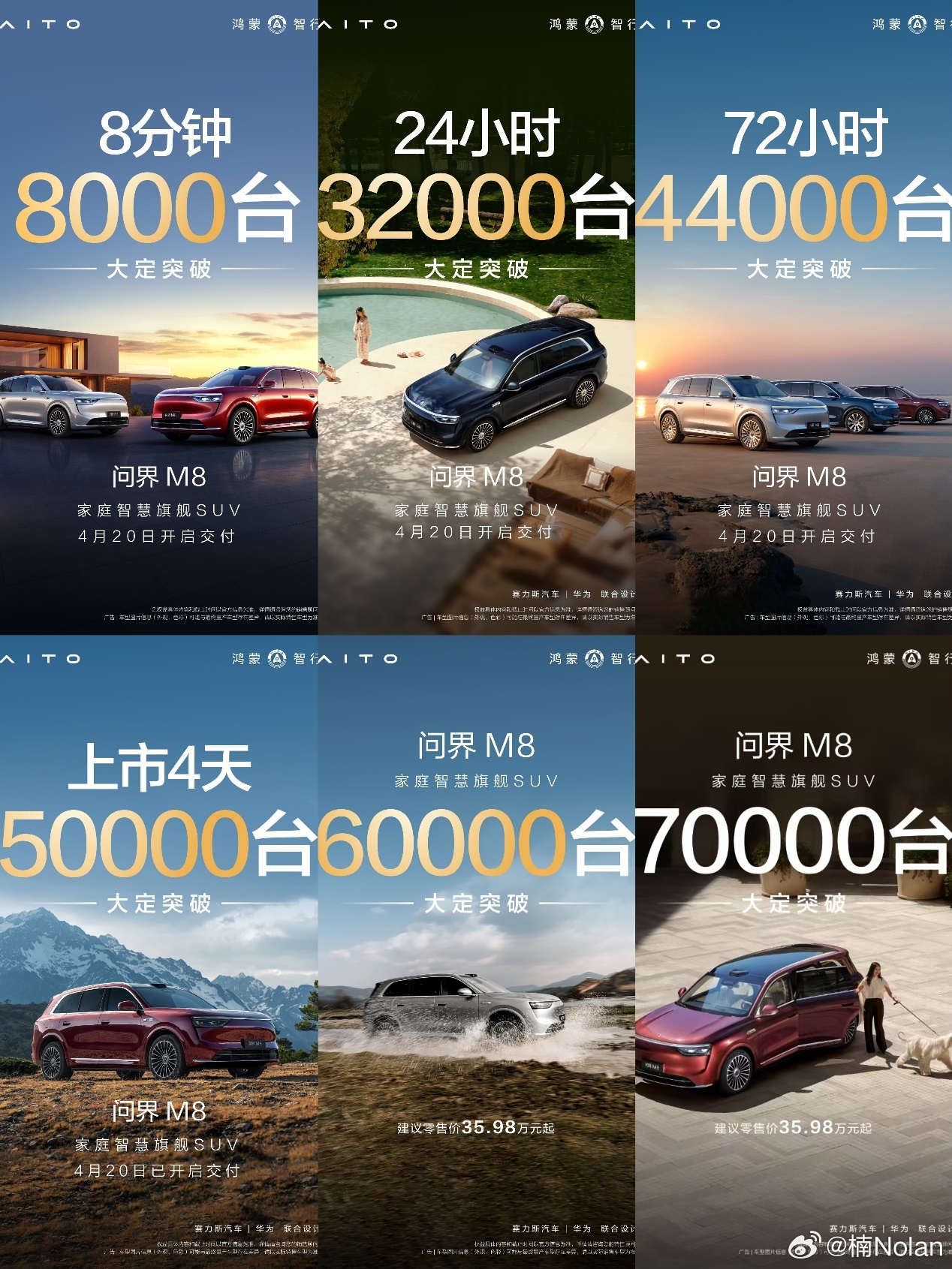 谁懂啊家人们！4月16日才上市的问界m8 直接开启狂飙模式💥8分钟大定8000
