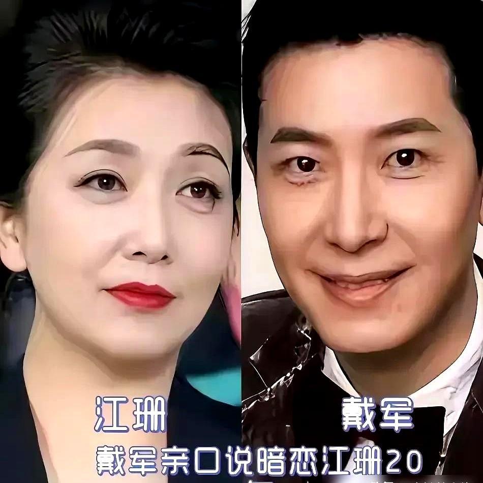 当着全国观众的面，戴军终于承认了。

暗恋江珊二十年，结果女神一出现，他当场宕机