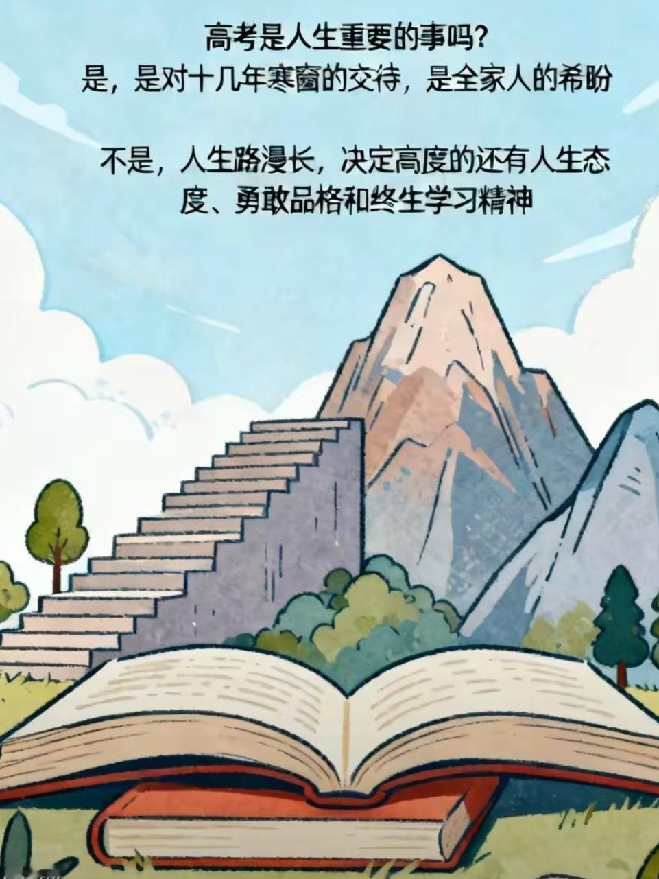 我家高考第四代，
9旬父母亲奖万元。
心中学子忐忑心，
梦想事成特慬慎。