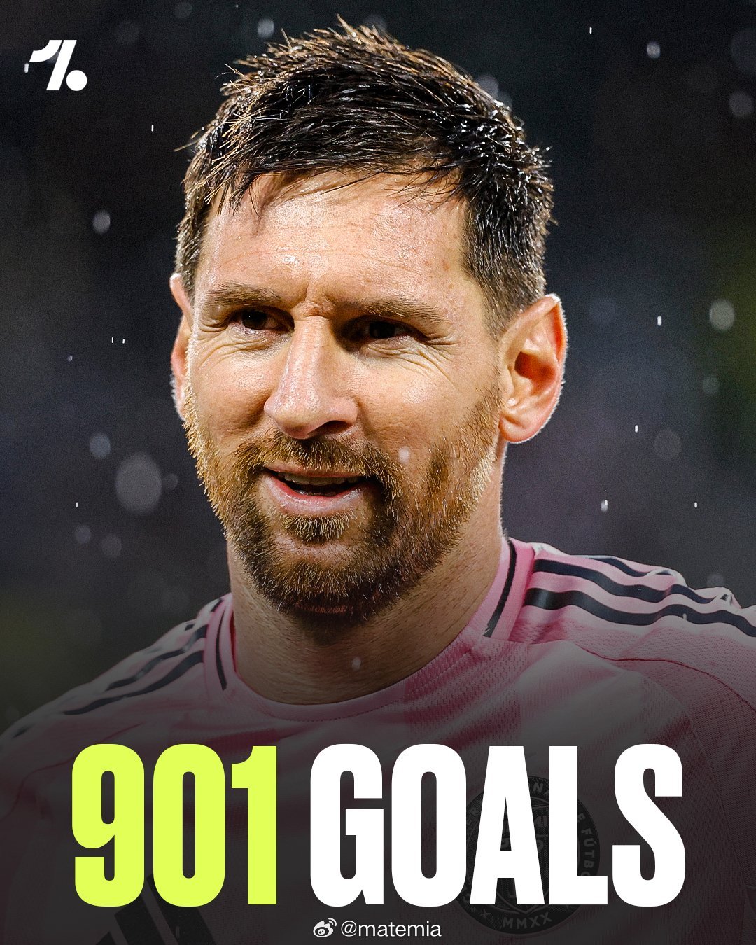 梅西的1000球倒计时正式开始……还差99球🤯🐐👍 梅西任意球破门纽约城2