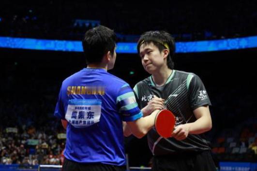 北京时间11月20日18：00，全国运动会乒乓球男团决赛对阵如下，北京队VS上海