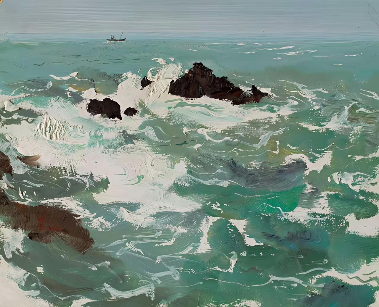 王铎：吴冠中画的青岛海滨