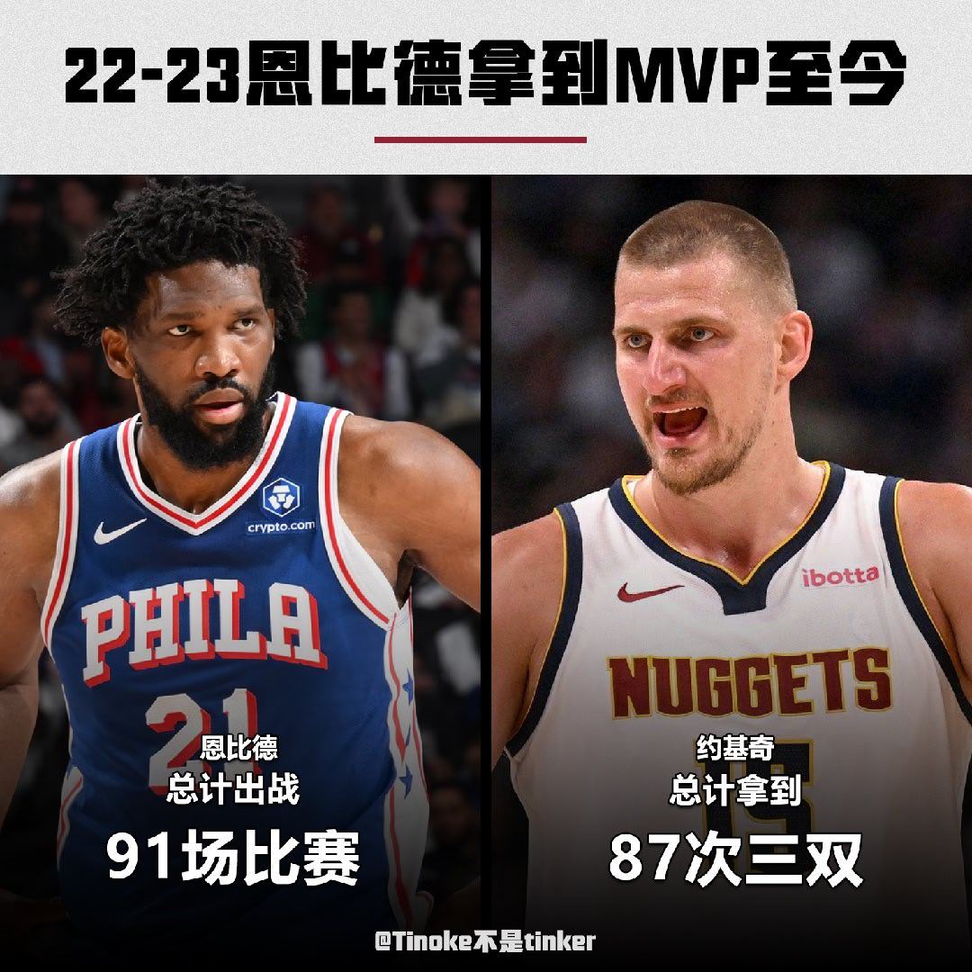 虽然说这俩数据没办法横向比较吧，但是吧，emm，怎么说呢，就，emm，恩比德，挺