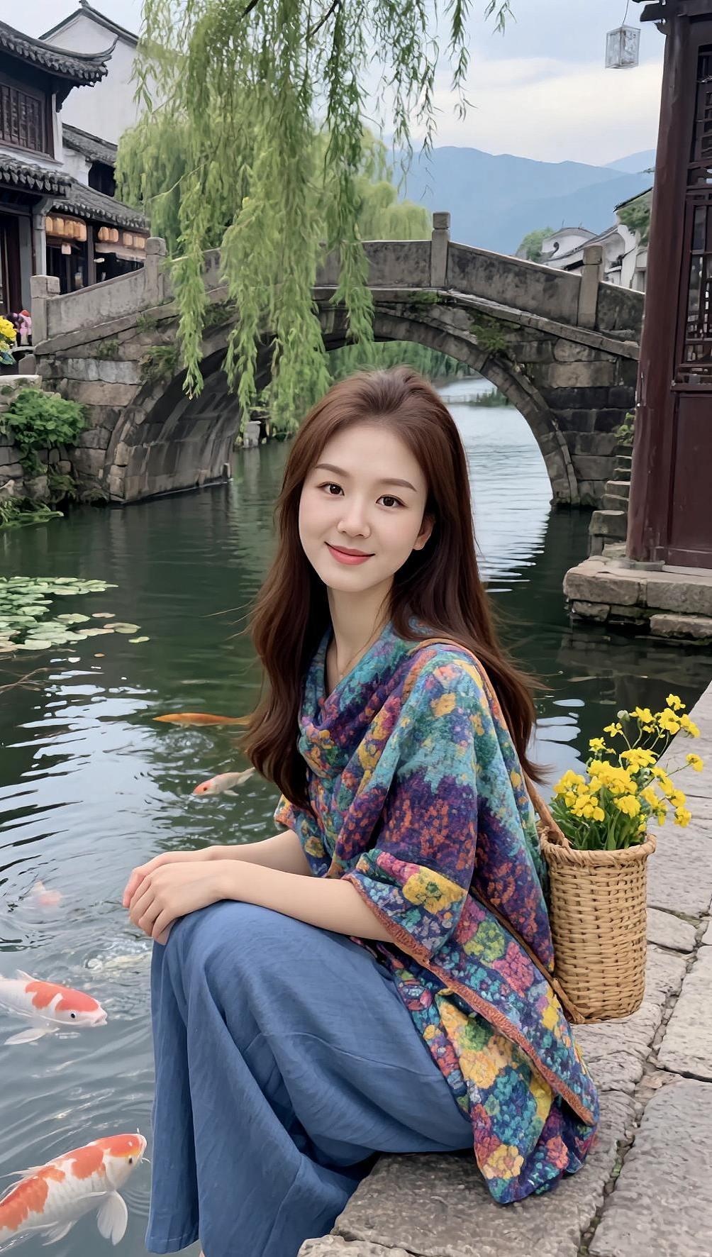 AI水乡氛围感照 抖音ai创作