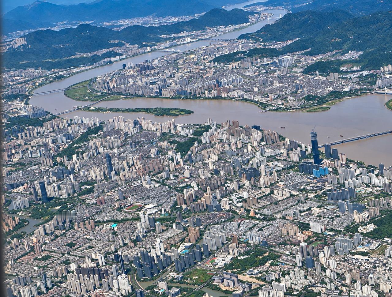 温州市区及瓯北航拍高清图