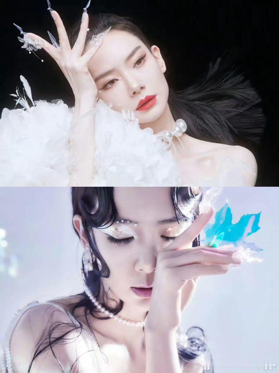 #戚薇的手是调色盘吧# 我的天哪！戚薇也太会做美甲了吧[哇]每一套都好好看，戚薇
