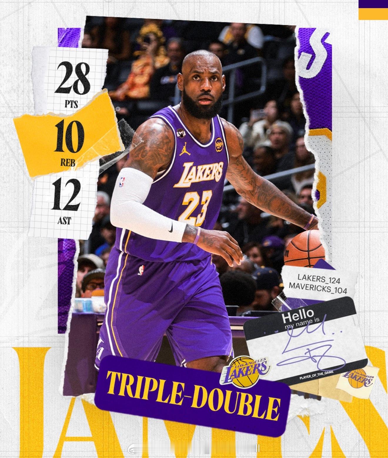 不得不佩服老詹就是厉害，41岁拿到三双詹姆斯史上最老三双