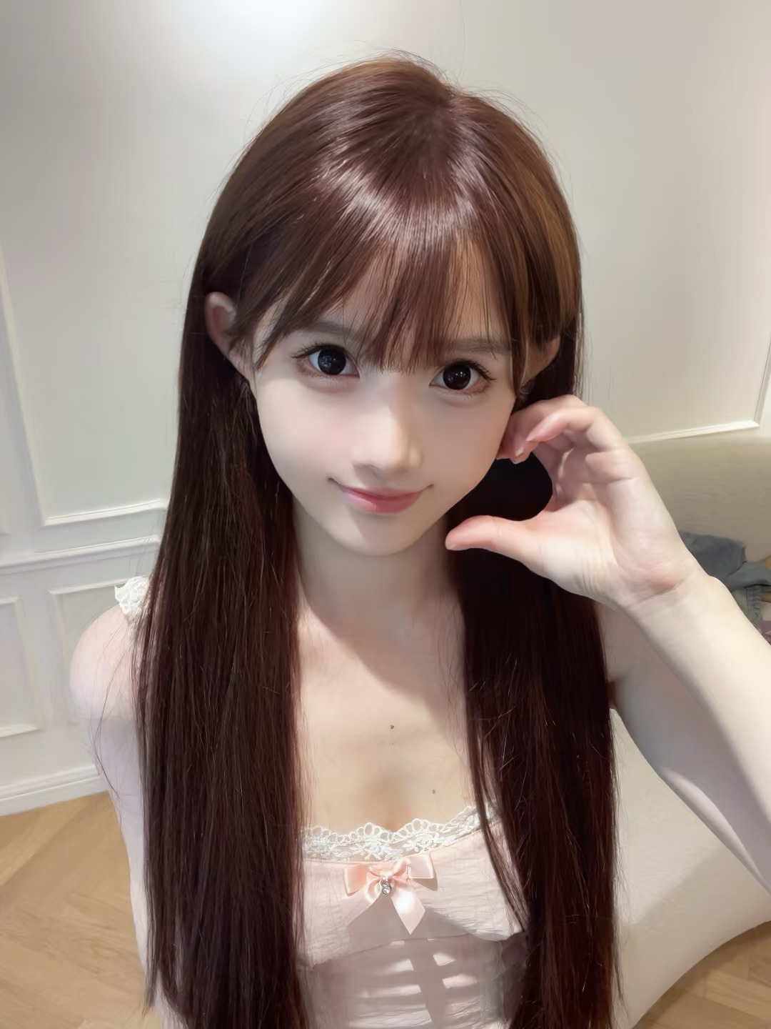 头发留长了