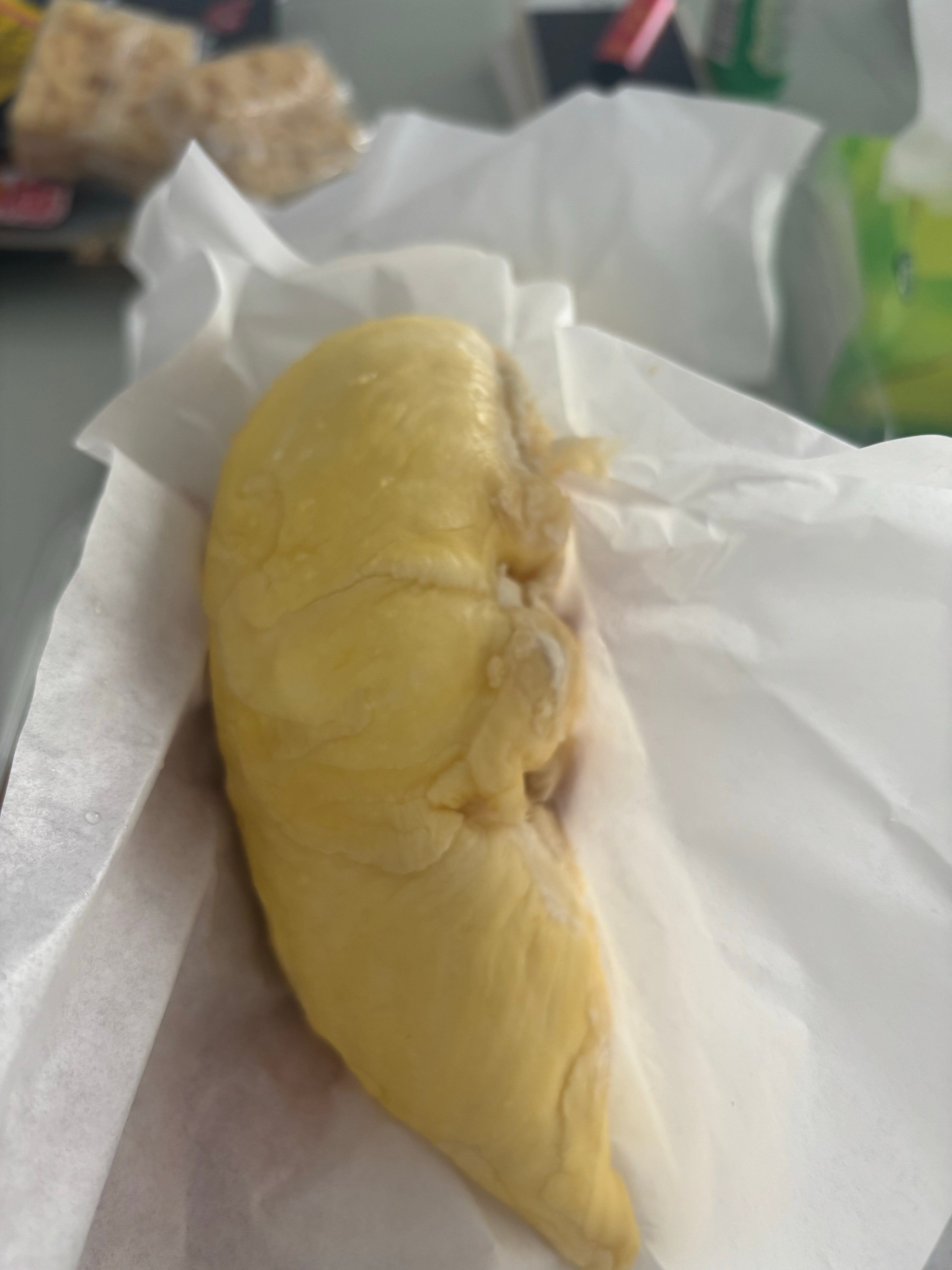 这个榴莲真的好大 