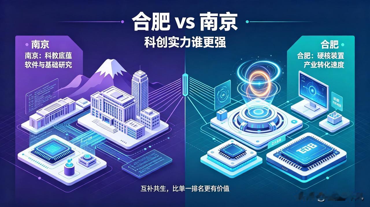 南京胜在基础科教底蕴。坐拥50多所高校、百万在校大学生，102位两院院士，34家
