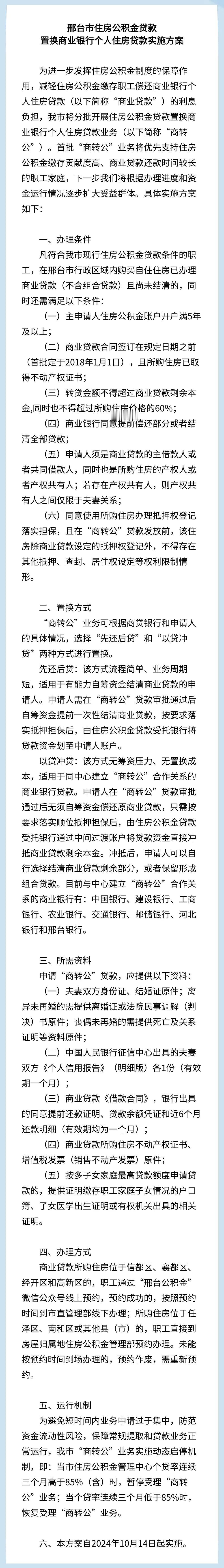重磅！邢台商转公来啦！（见图）
#邢台# （消息来自邢台公积金）