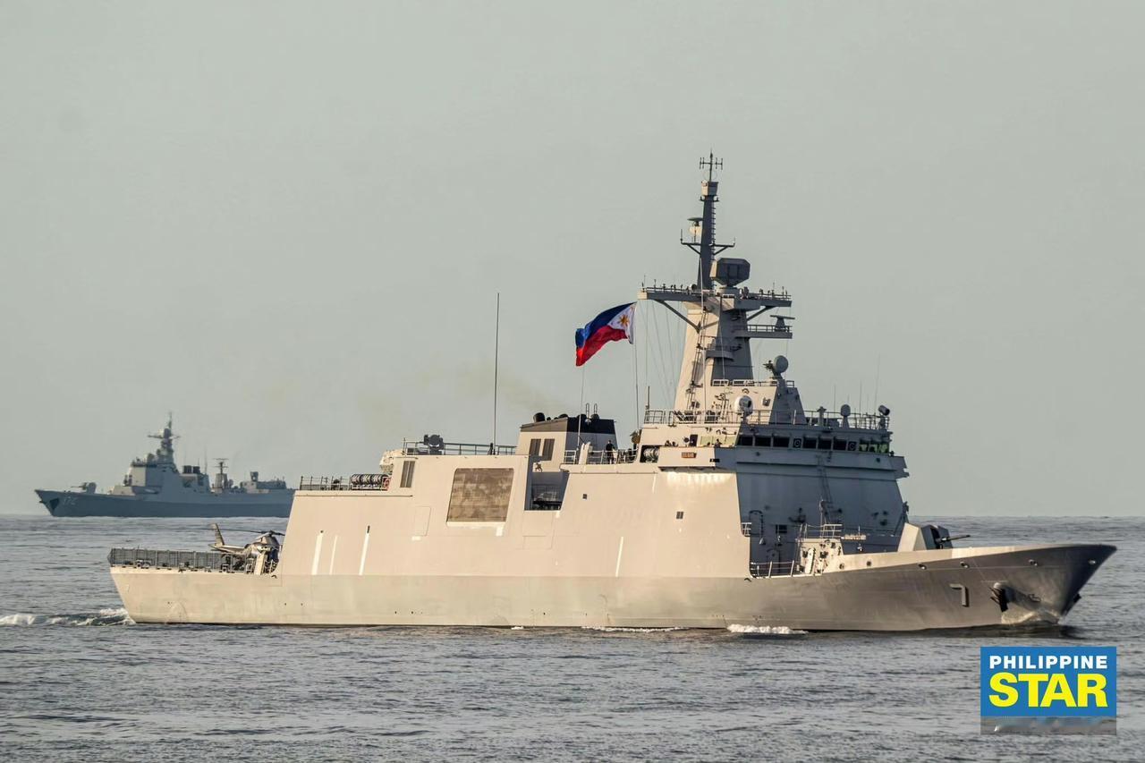 合肥舰近距离监视美菲澳南海军演——2月15号～16号，菲律宾拉拢美国和澳大利亚在