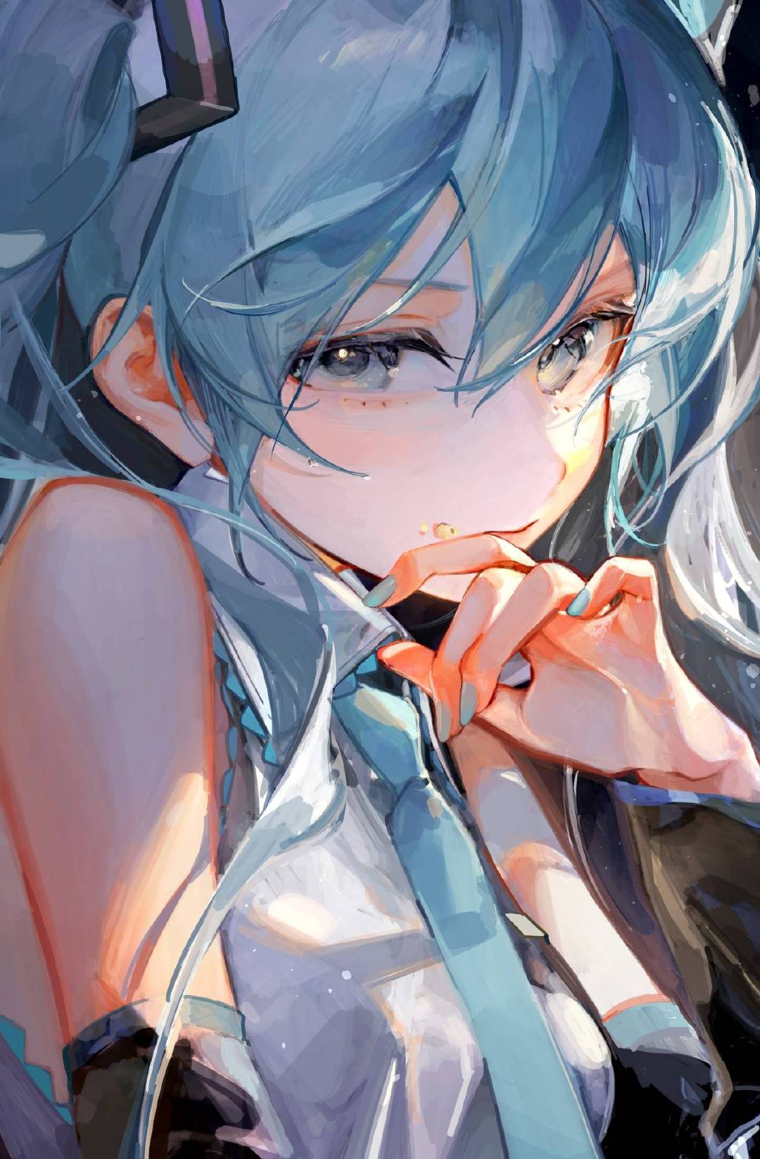 初音未来——画师: Ameもちᵕ̈*🍭，网页链接
