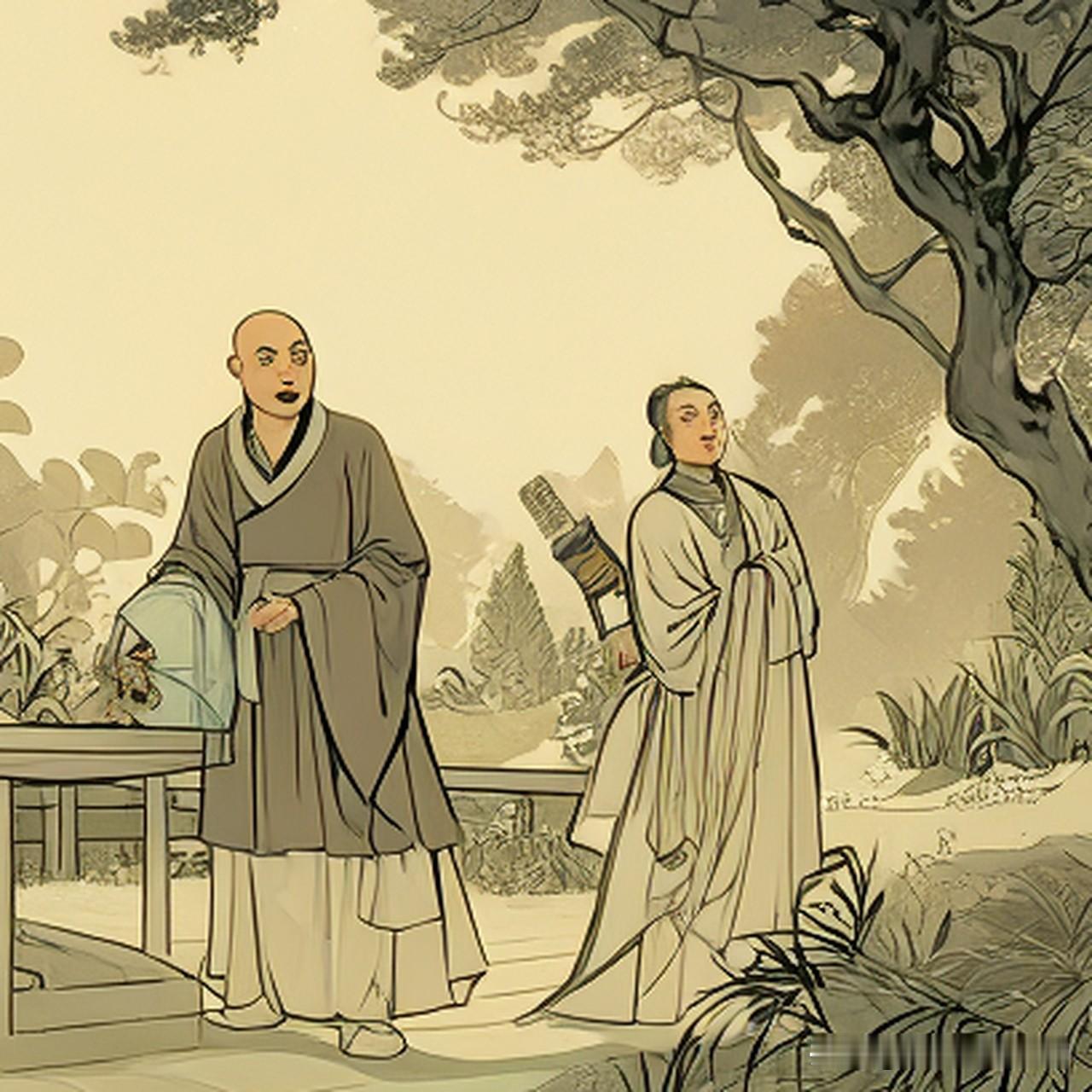 宋太宗赵光义上朝，突闻殿下有人报，连忙宣上来一问，有一个野和尚要求见皇帝。

太