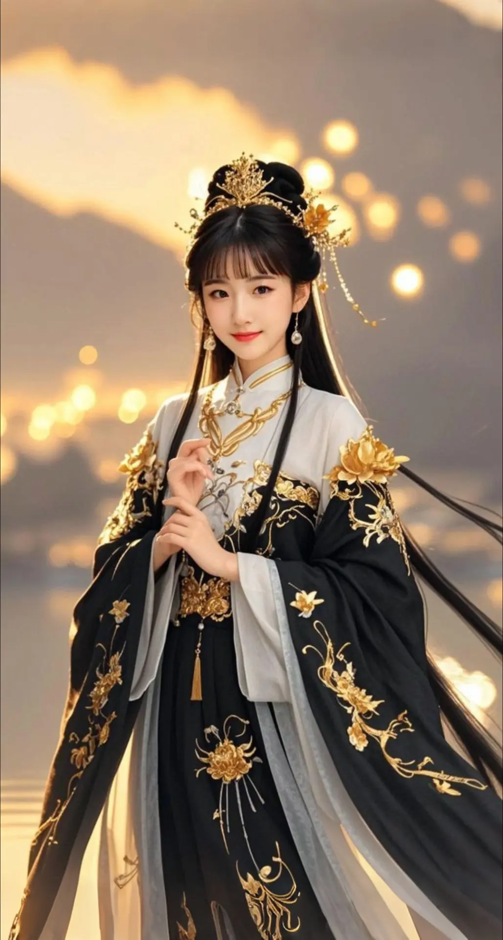 AI扩图 AI金纱华影