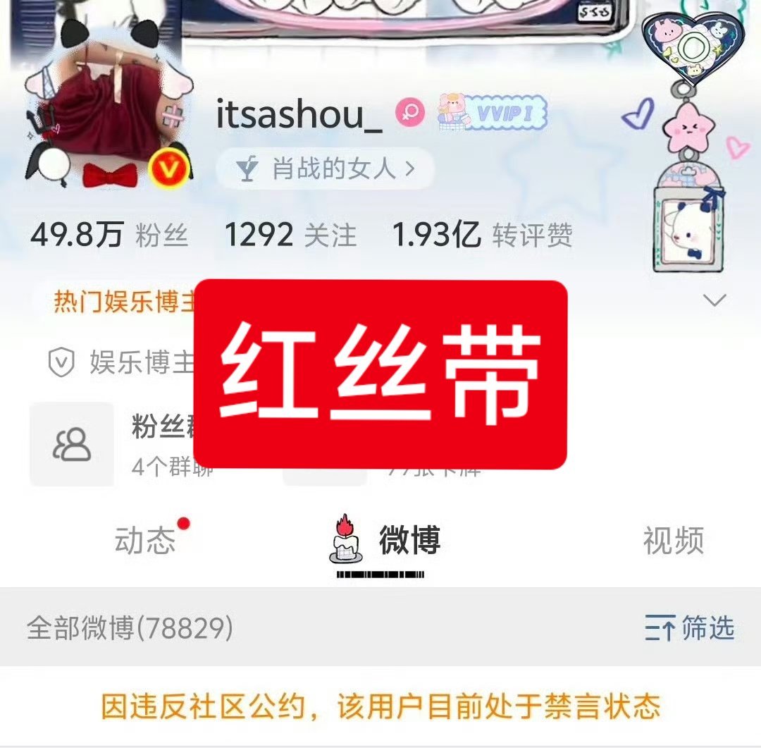 战战大粉红丝带，和肖包禁言了！