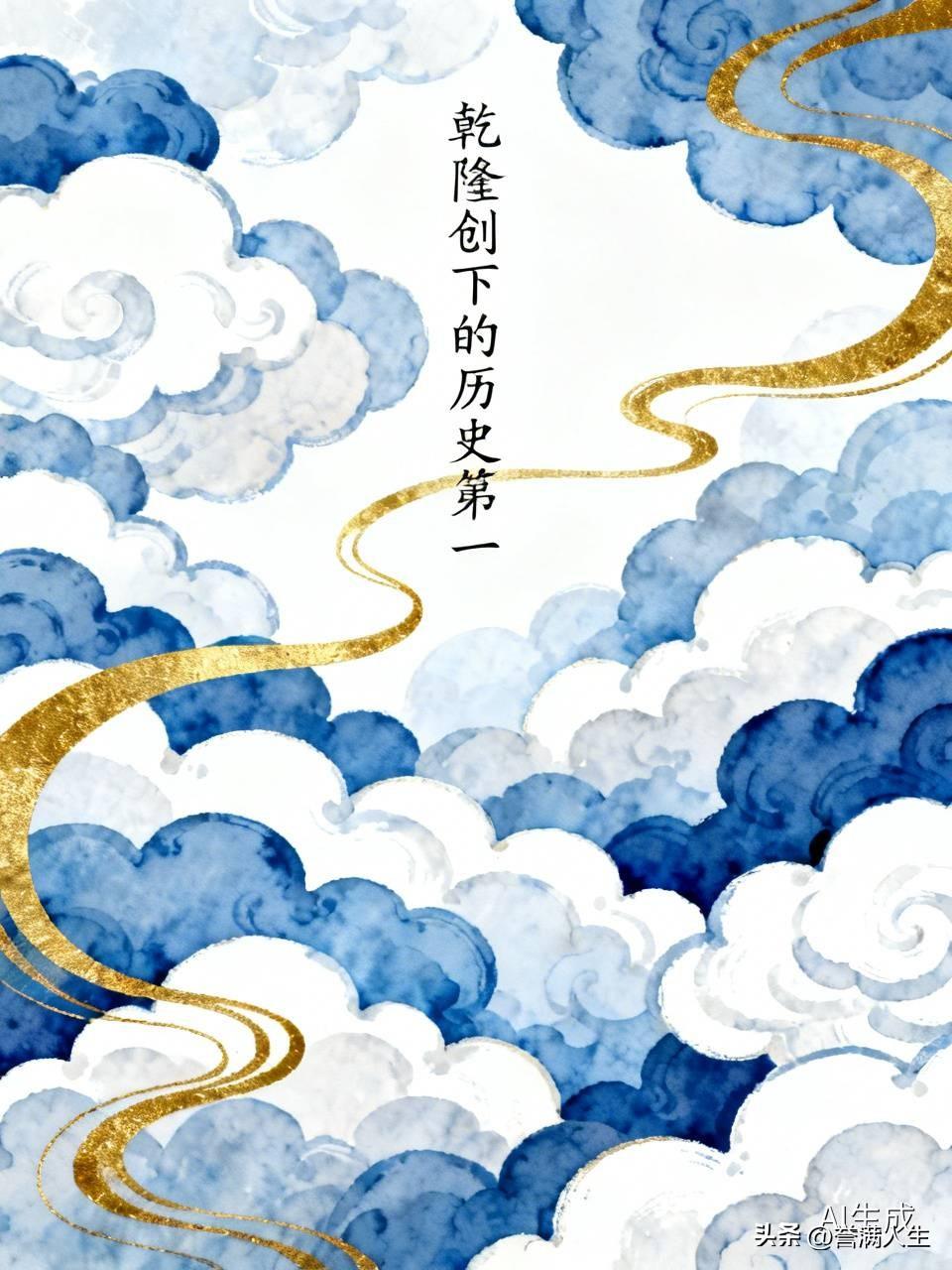 乾隆创下了哪些历史第一? 
乾隆皇帝创下历史上的三项第一
他是中国历史上实际执政