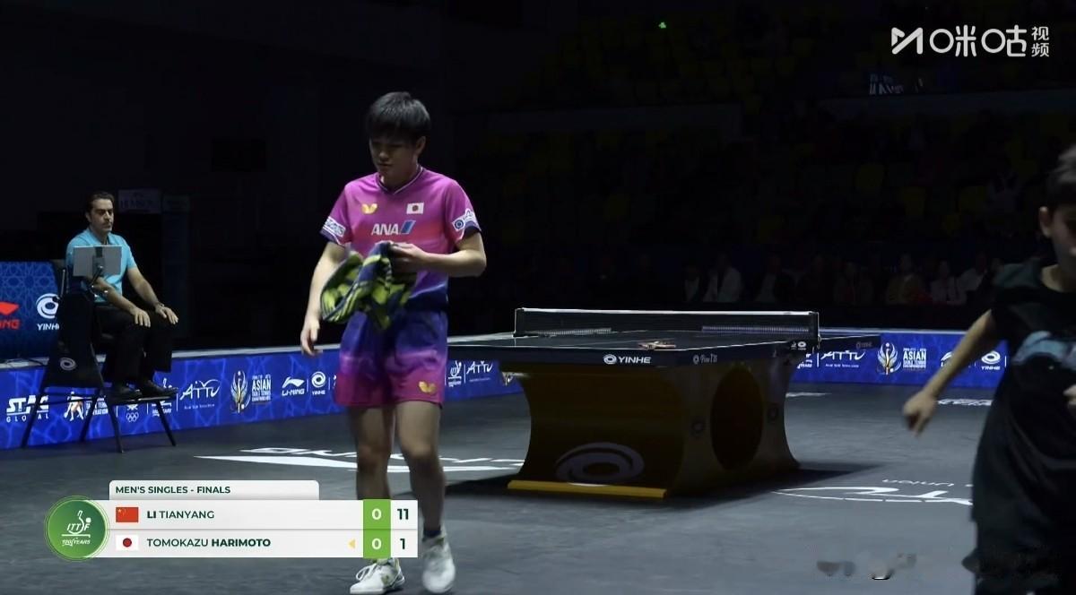 11：1，我的天，小将李天阳首局彻底打懵张本智和！
      北京时间今晚，2