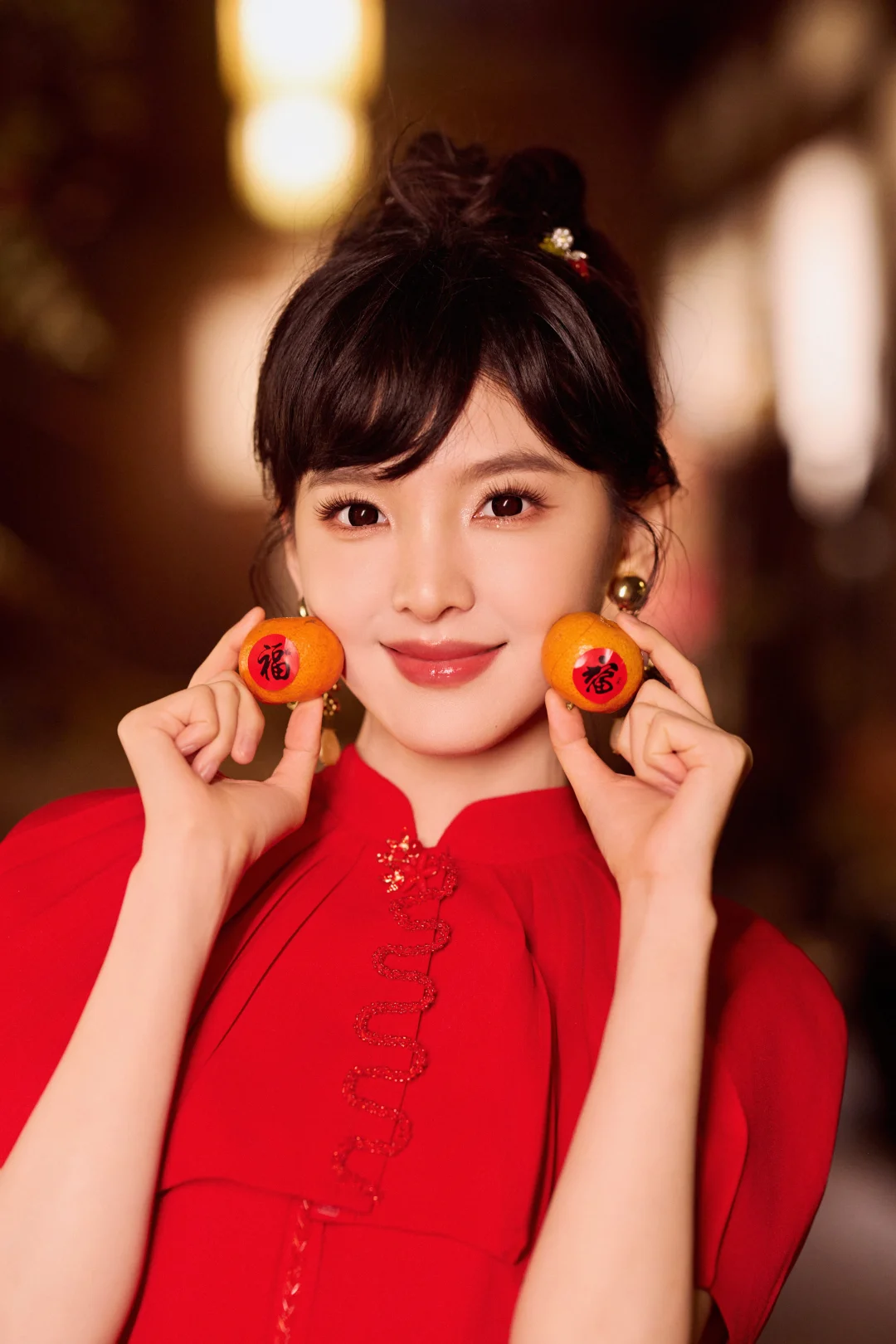 给章若楠化的福气满满妆