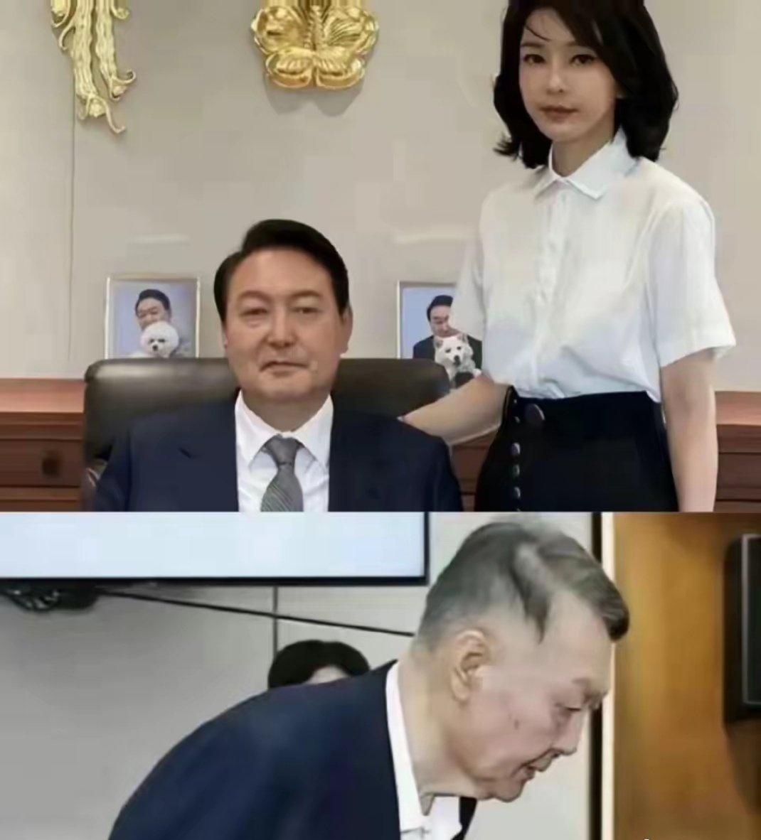 权力的魔力果然超乎想象！
去年还身为韩国总统的尹锡悦，彼时头发乌黑、仪表光鲜；可