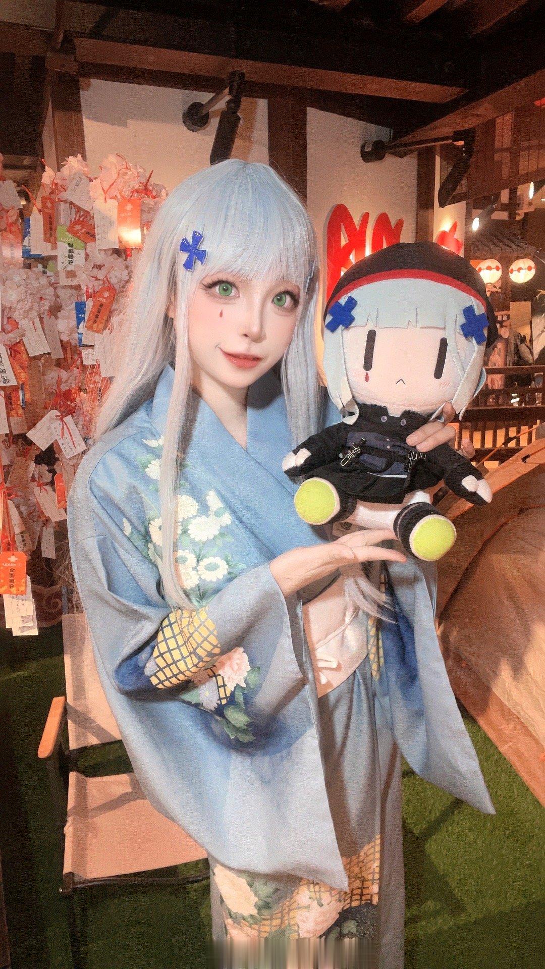 #少前2追放[超话]# 今天是hk416（浴衣版）!![可怜][可怜][可怜]好