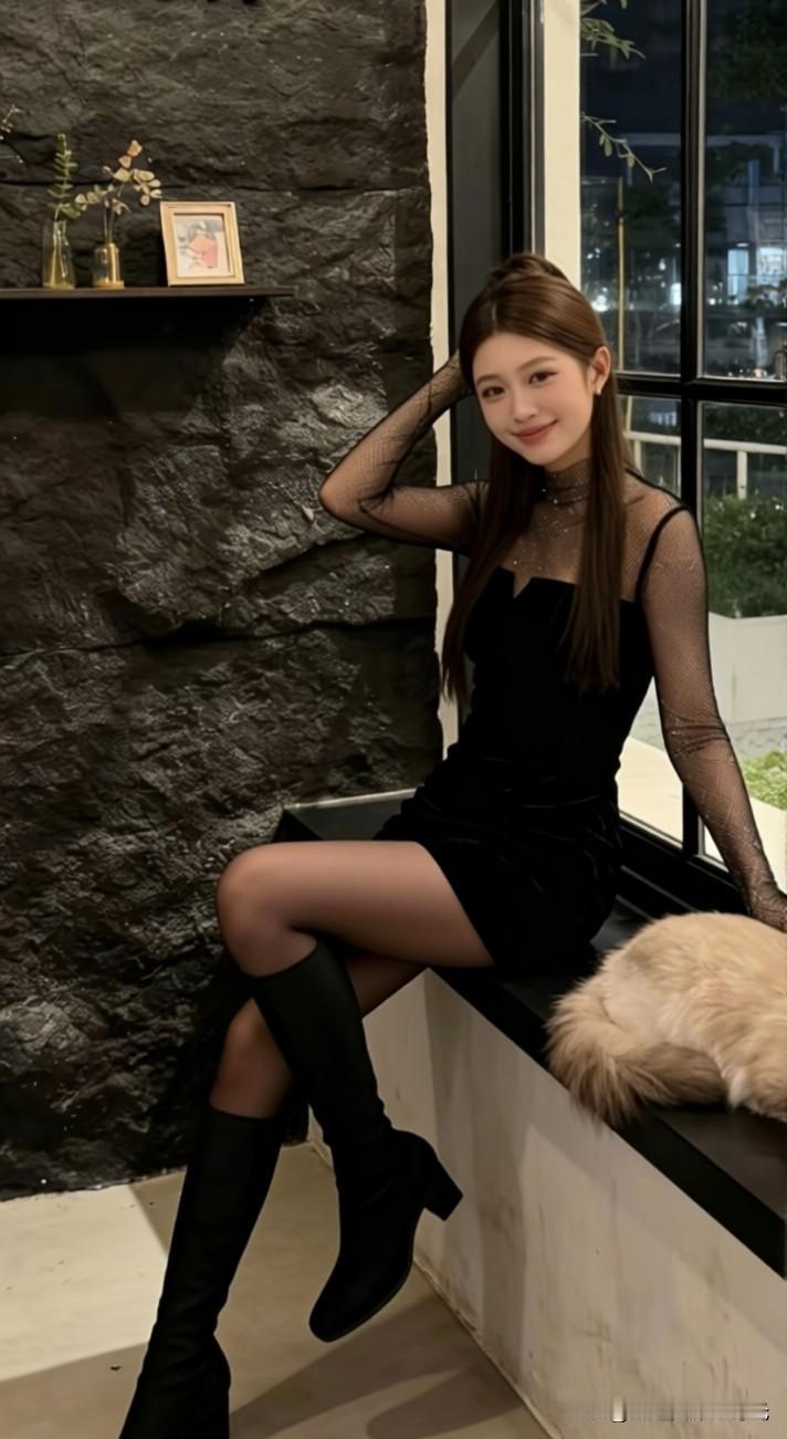 这姑娘坐在窗边，真有范儿！每日分享一句人生感悟