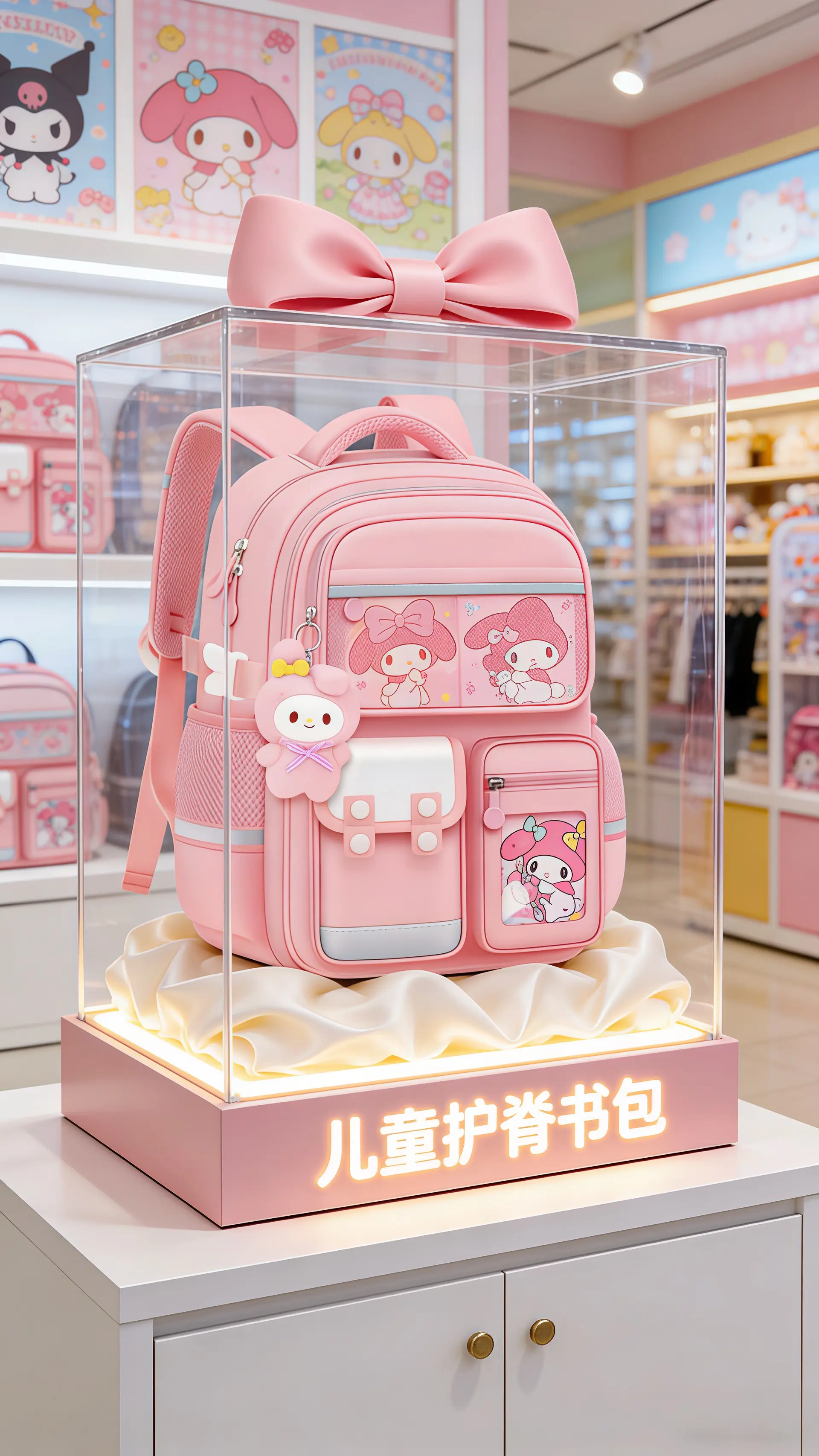 新款小学生书包来啦～容量大还轻便减负~上学背超合适