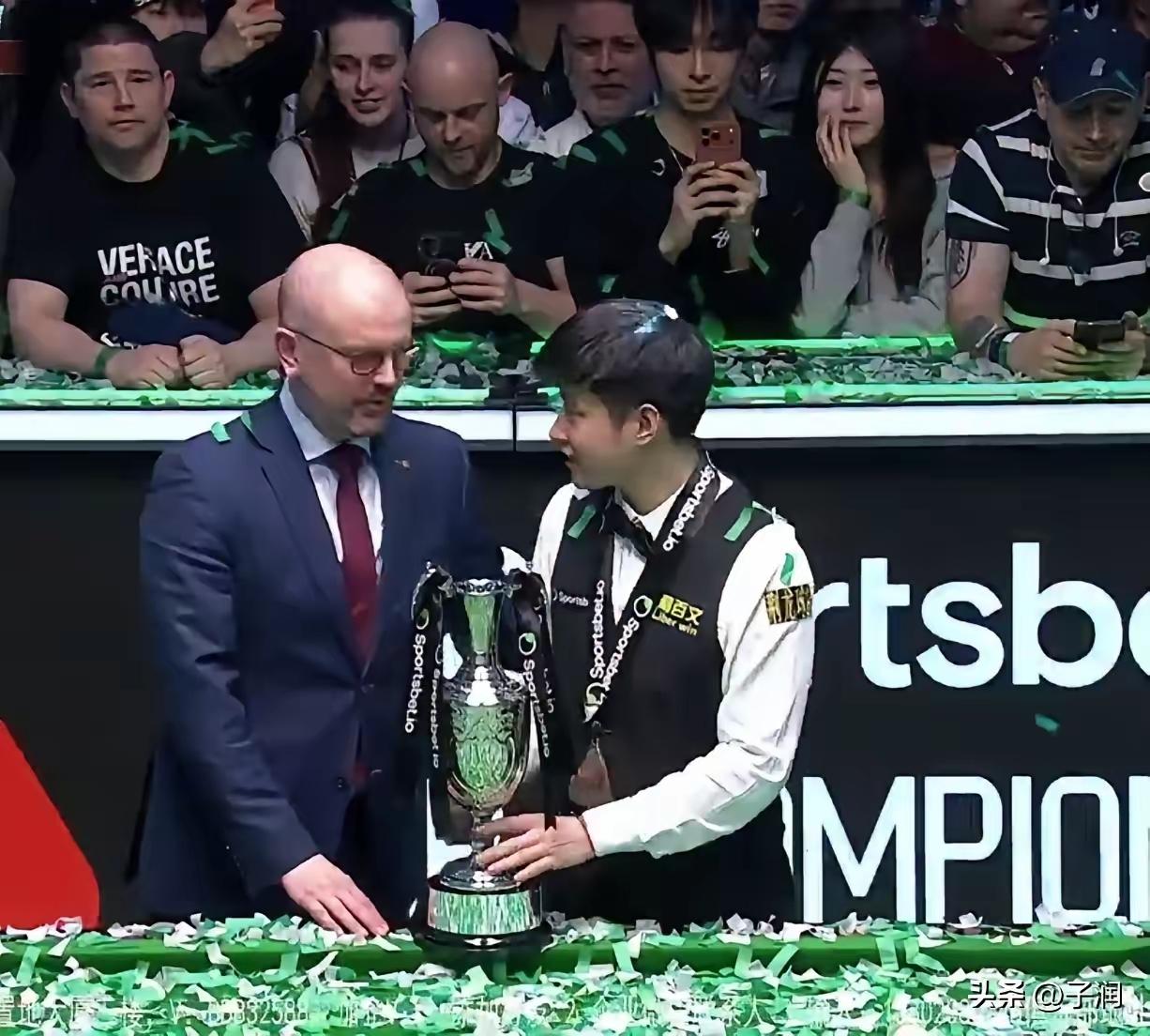 赵心童10-3战胜特鲁姆普，夺得巡回锦标赛冠军，斩获排名赛第6冠！

北京时间4