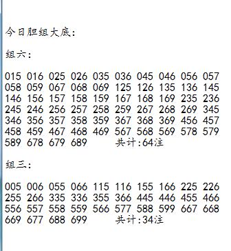 福彩3D25019-20期胆组大底
胆码：05689（出一个或两个）
两码：5 