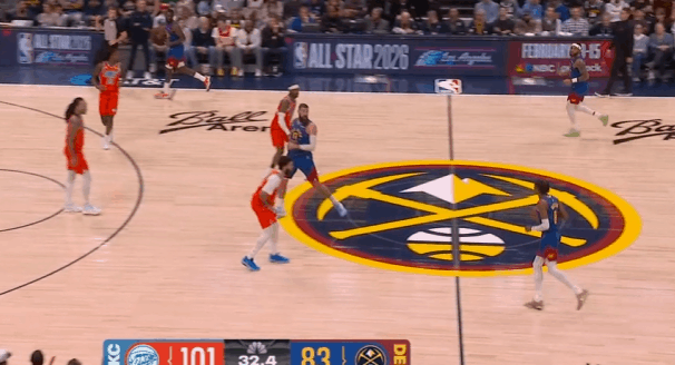 逐帧拆解：对阵雷霆高效29+5，镜头解析沃特森进攻细节P1约基奇、穆雷、沃特森三