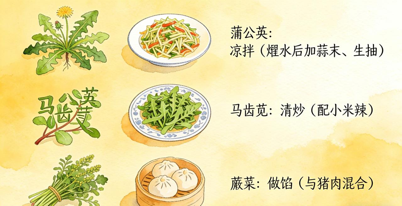 1. 你都吃过哪些独特的野菜，有啥难忘吃法？
