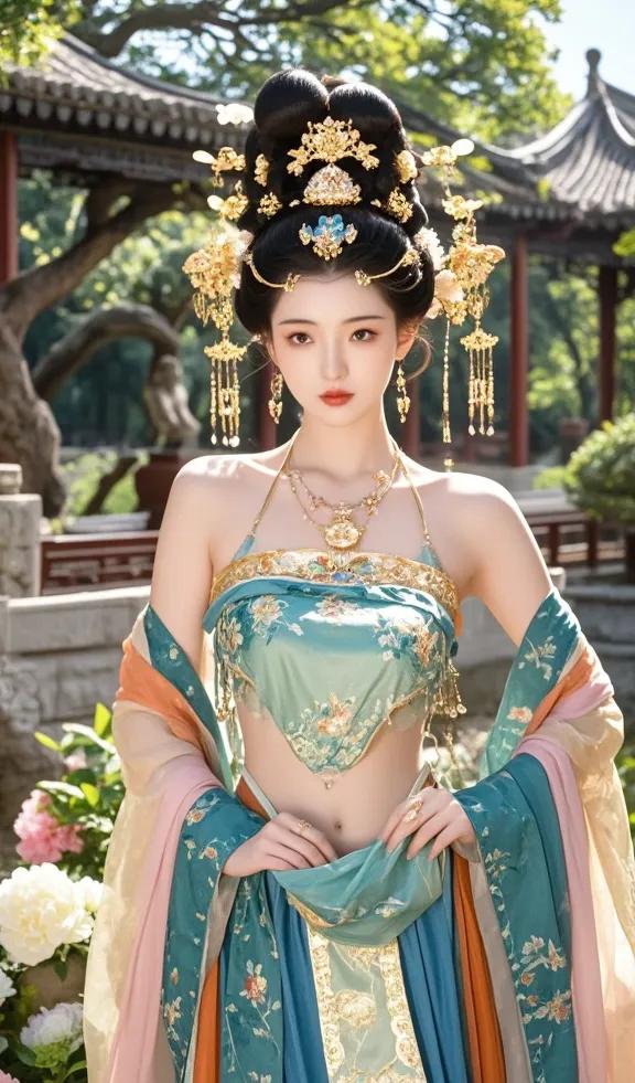 御园之中，繁花似锦，佳丽如云，其中有一颗璀璨的明珠，她便是帝心之所爱。她的美艳，