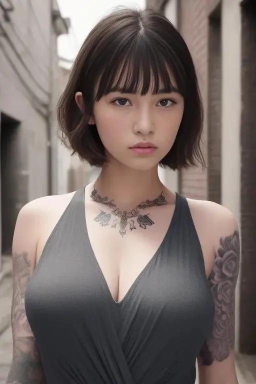 美女纹身目的，是时尚，寄托，好奇，攀比，刺激……