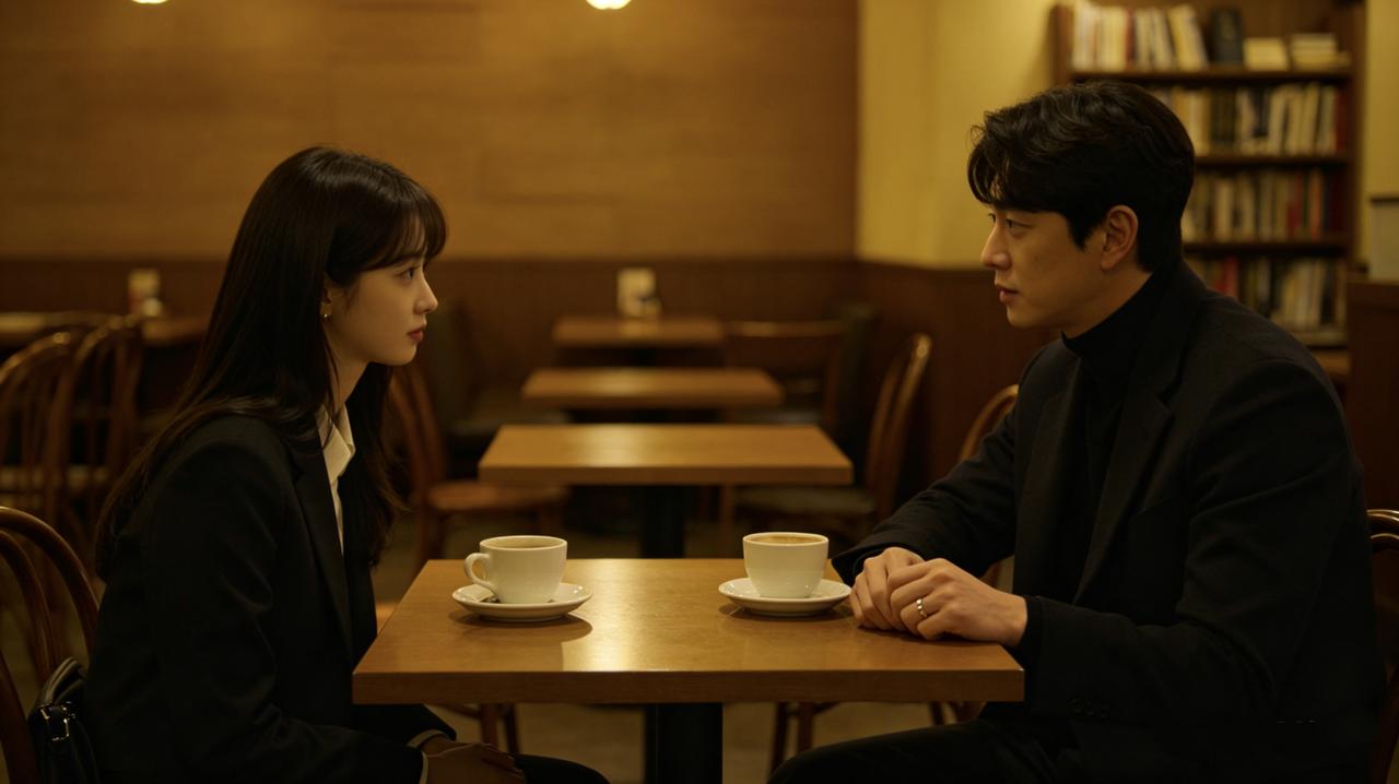 他们分手三年，在同一家咖啡馆偶遇。
她瘦了，他戴了婚戒。
“过得好吗？”他问。