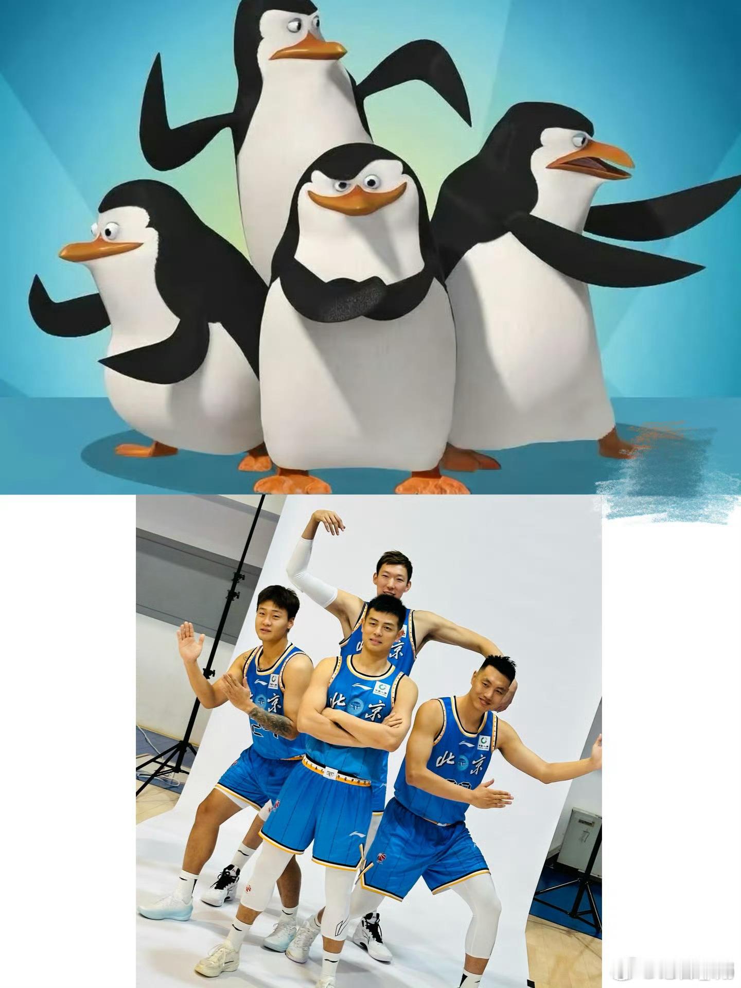 首钢男篮拍摄新赛季官方照片，有点意思。 