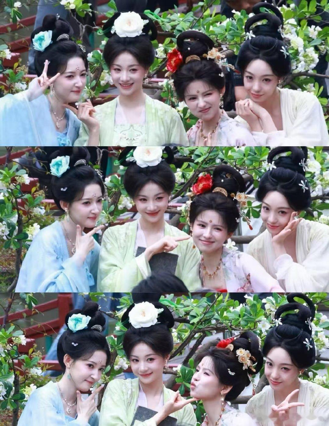 攻玉女角色同框合影鹤男胡意旋攻玉同框合影攻玉女角色同框合影，大家都好美！ 