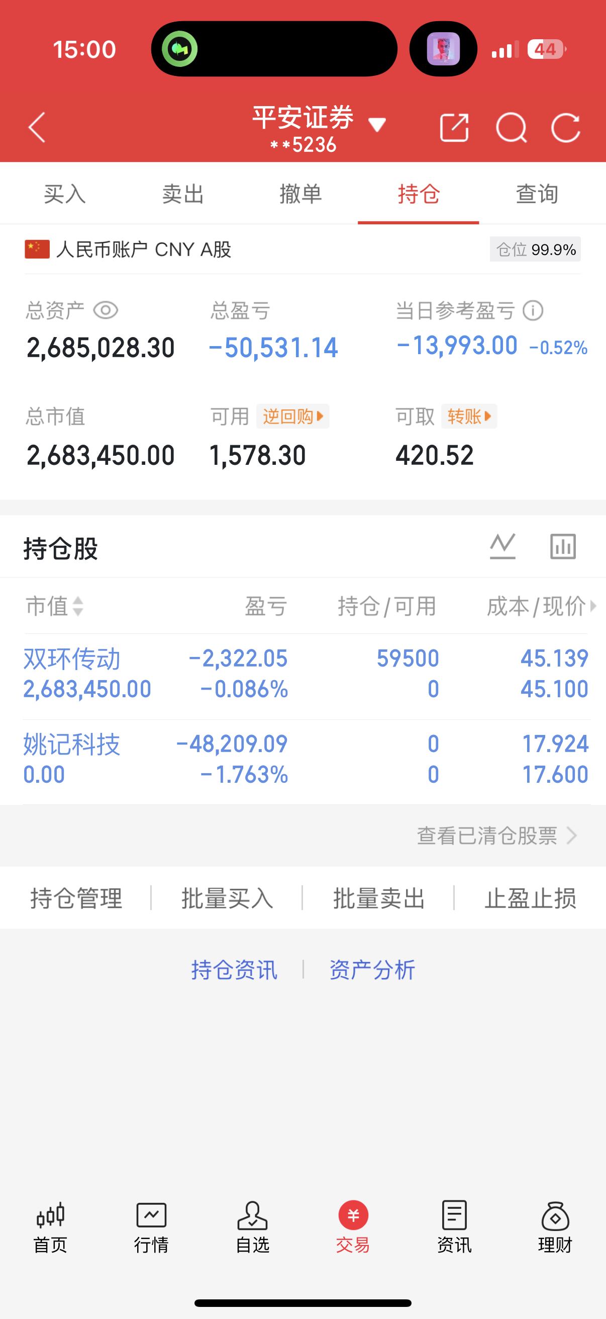 尾盘换了双环传动，静待花开🌹 ​​​