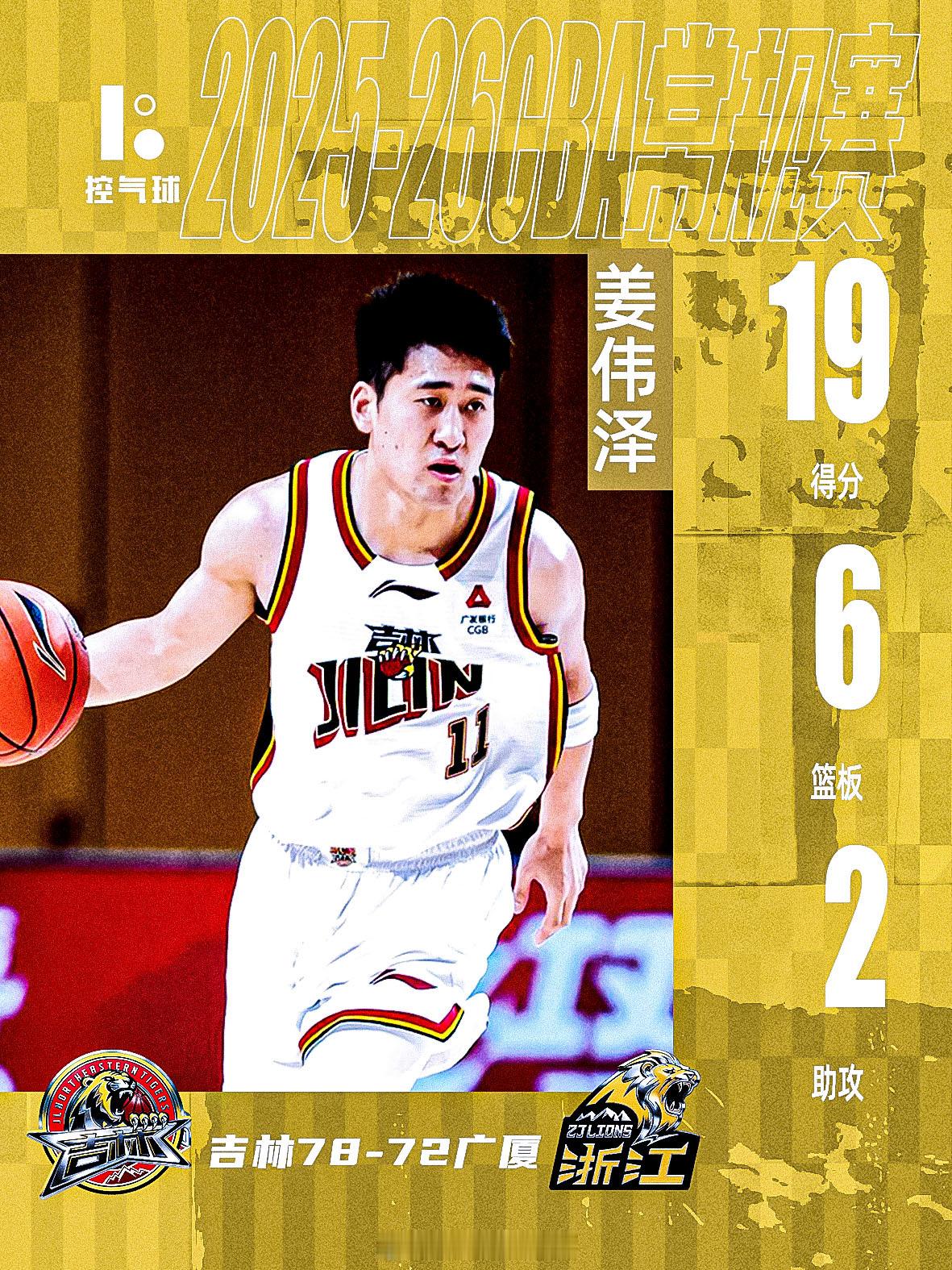 广厦：“我们能追平！” 吉林：“但你们赢不了！” 布朗最后时刻失误 + 打铁送胜