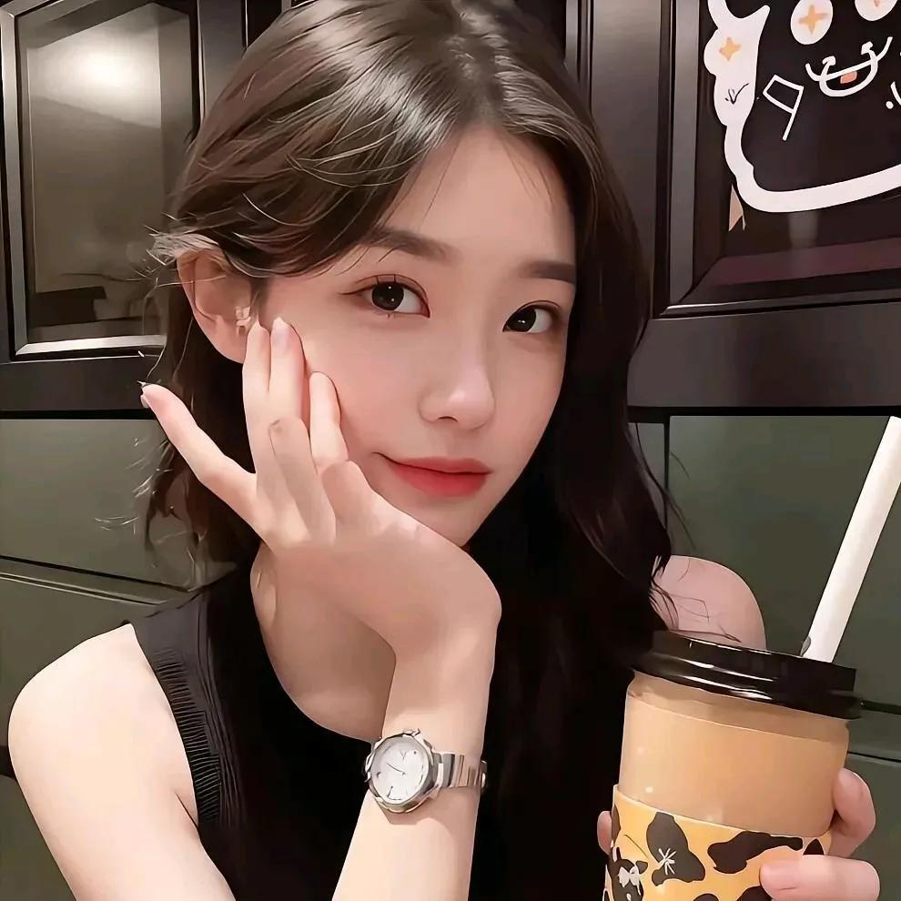 元气少女在咖啡店享受美好时光咖啡馆少女 美女现身咖啡馆 甜妹咖啡厅随拍 俏皮可爱