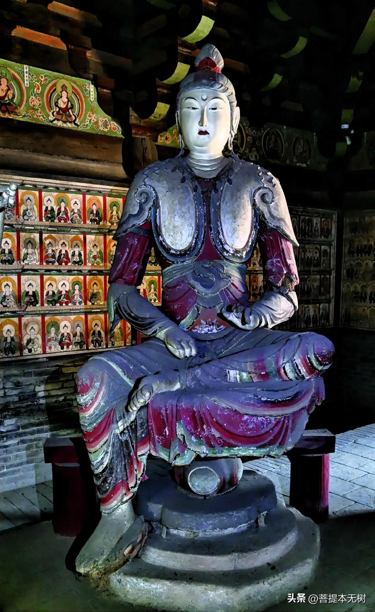 山西镇国寺｜沉睡千年的五代文殊菩萨
国内存量极少的五代原生泥塑，距今已经一千零六