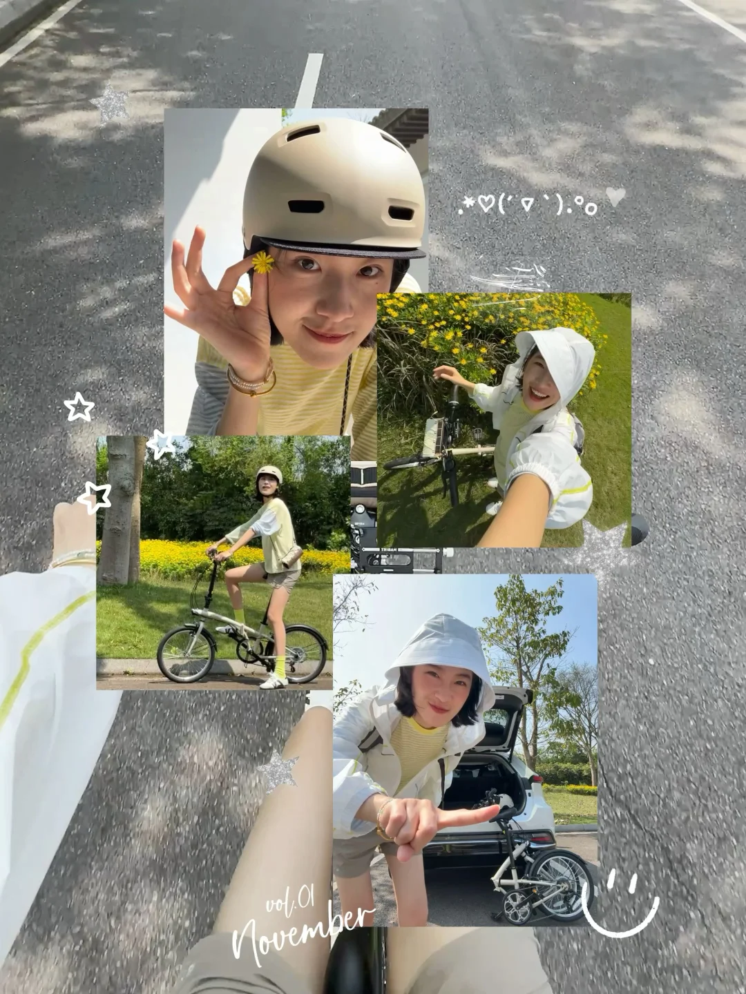 好幸福 ◍˃ᵕ ˂◍骑进阳光明媚的春天