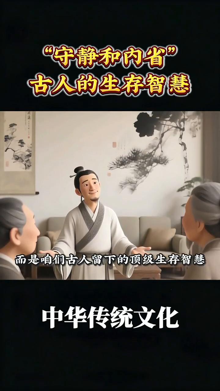 "守静和内省"，古人的生存智慧。
你有没有过这种感觉，每天睁开眼，手机信息轰炸，