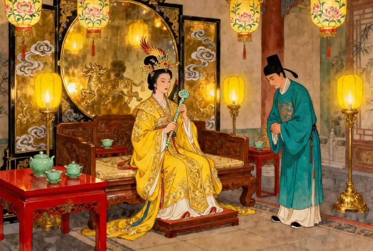 举个例子，唐太宗驾崩后，武媚娘被送入感业寺出家。一年多后，她才有机会重新见到高宗