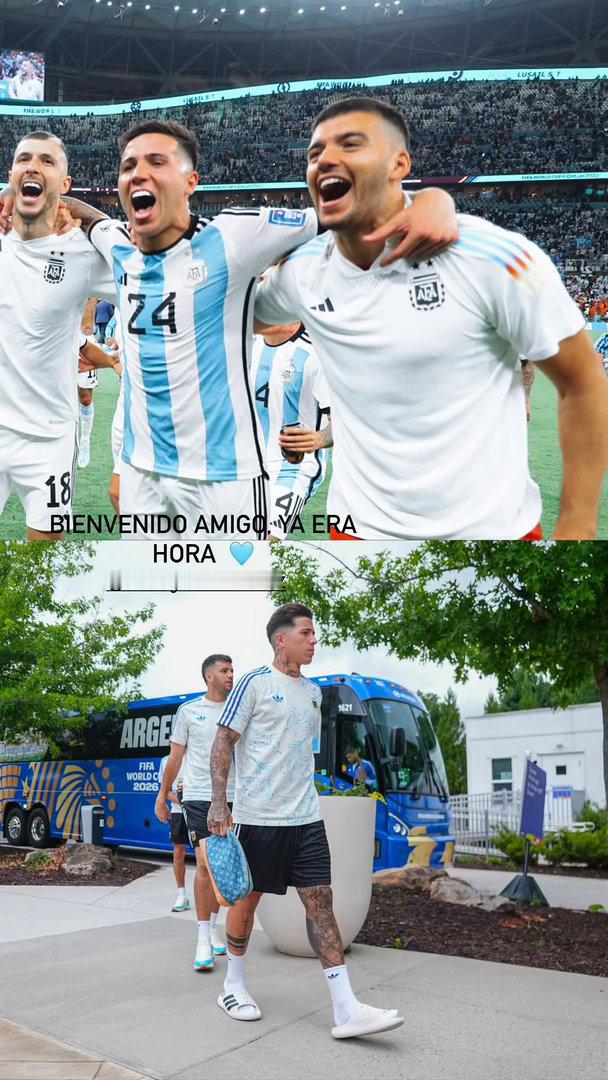 📲鲁利欢迎恩佐🇦🇷：    “欢迎朋友，早就该这样了🩵”鲁利恩佐费尔南德