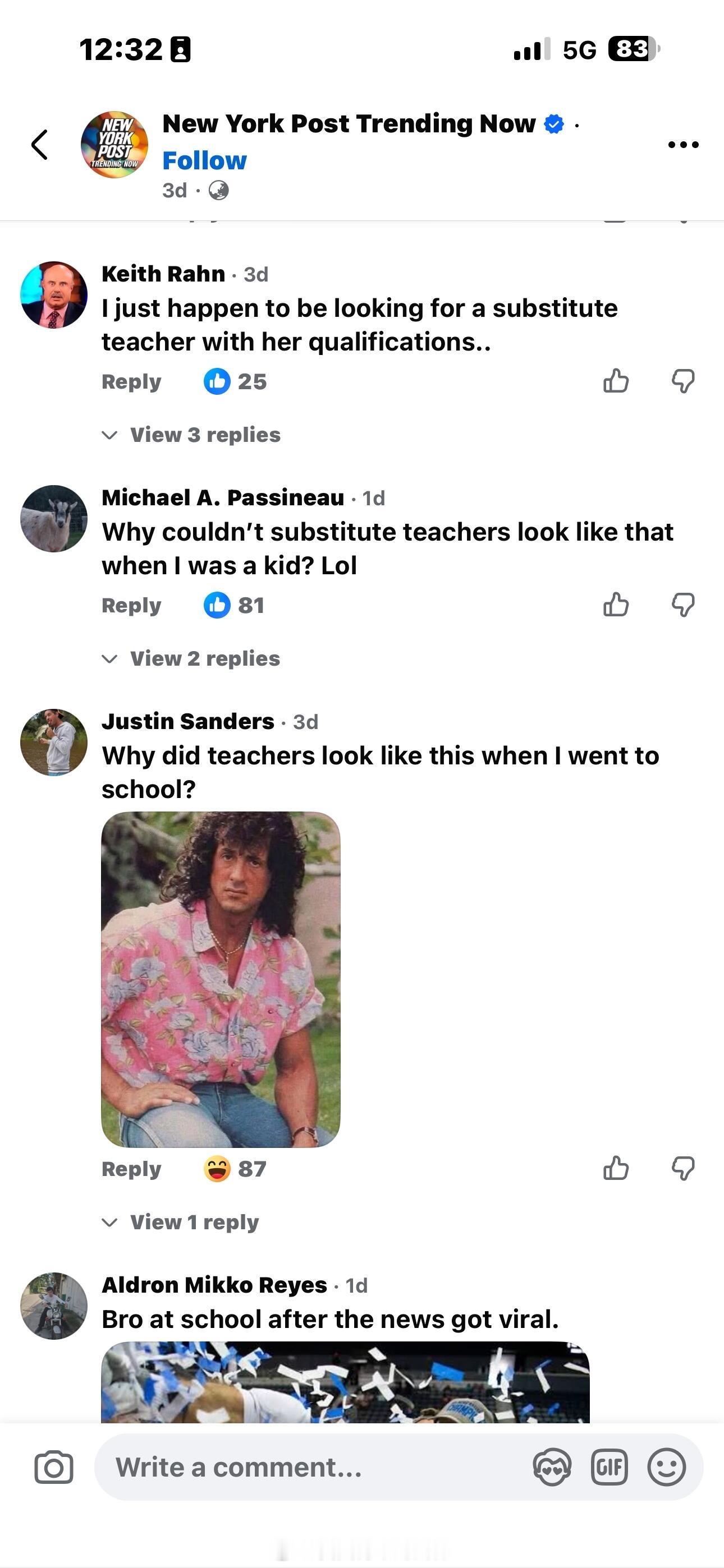 美国一女老师被指控与学生建立不正当关系，评论区没有一个人抨击谴责她的，都是在感叹