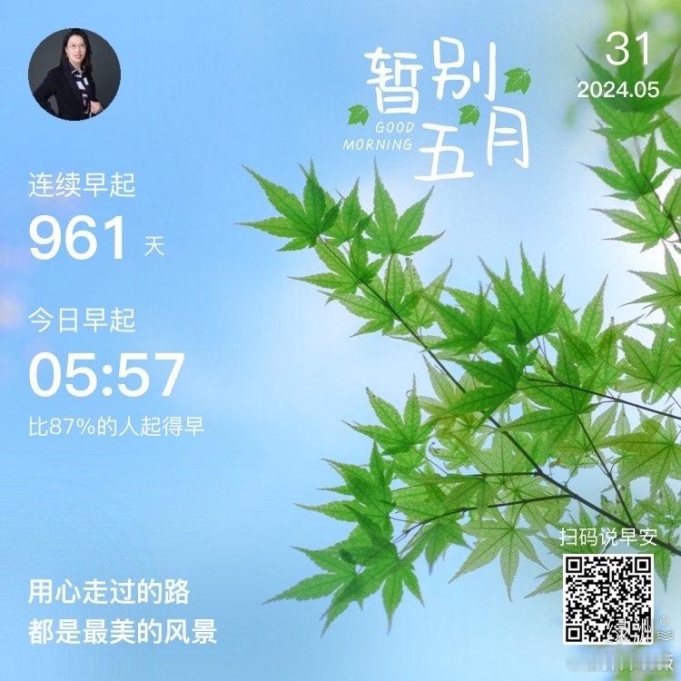 #早安#用心走过的路都是最美的风景  ​​​