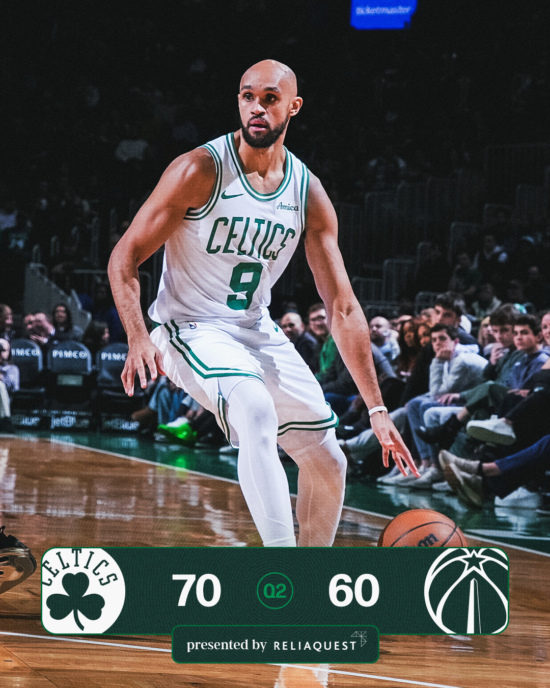 奇才vs凯尔特人 次节实现反超！半场结束我们暂时领先～波士顿凯尔特人[超话]BL